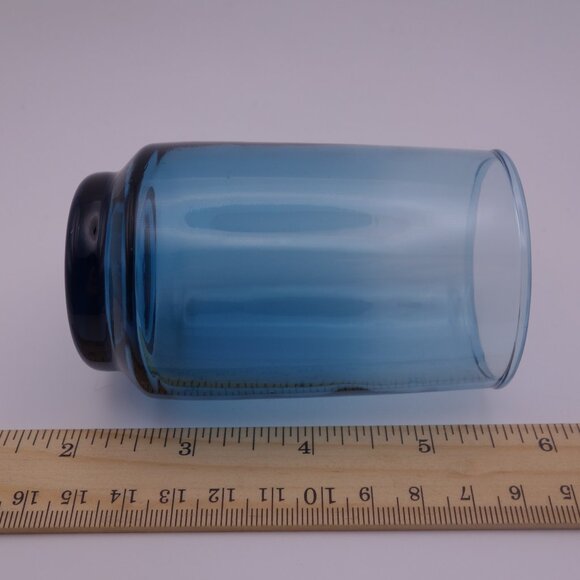 Set of Four(4) Vintage Dominion Glass Blue Glasses - Picture 9 of 11